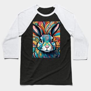 Rainbow Hare #002 Baseball T-Shirt